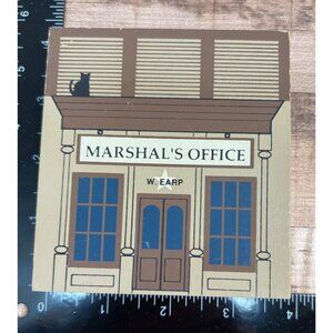 Cat's Meow Marshals Office & Jail Wooden Decorative